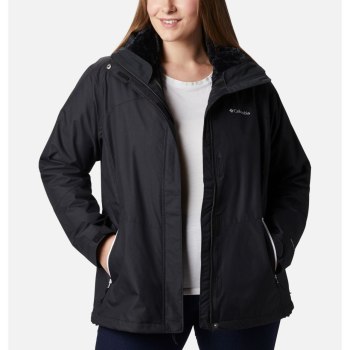Columbia Ženske Jakne - Bugaboo II Fleece Interchange Plus Size Crne | XVZF-42369
